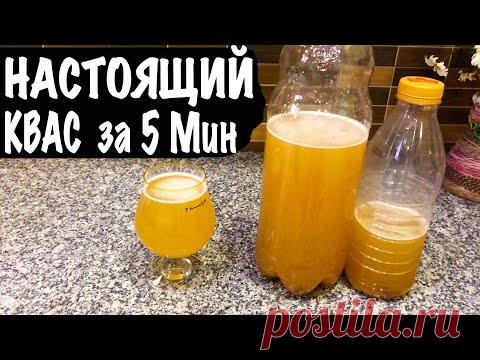 НАСТОЯЩИЙ ХЛЕБНЫЙ КВАС Всего за 5 Мин. ДОМАШНИЙ КВАС от КАТЮШКИ