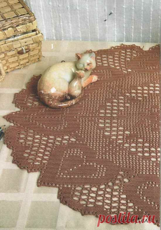 Коричневая салфетка