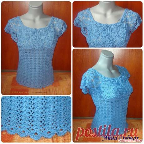 Летний топ с рюшем