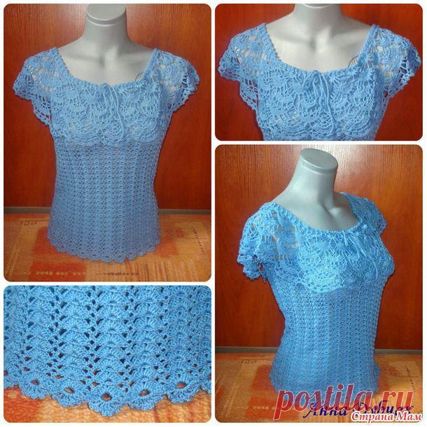 Летний топ с рюшем