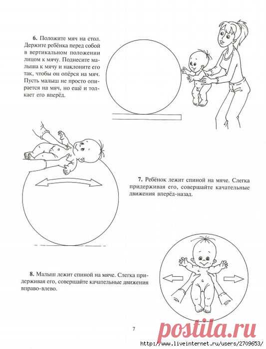 Игры с мячом для самых маленьких 0-3лет