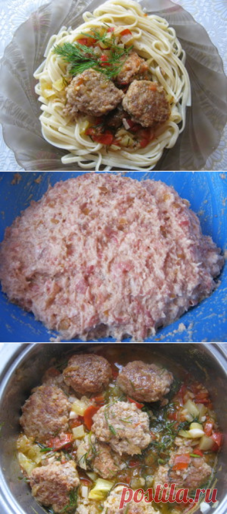 Фрикадельки с овощами