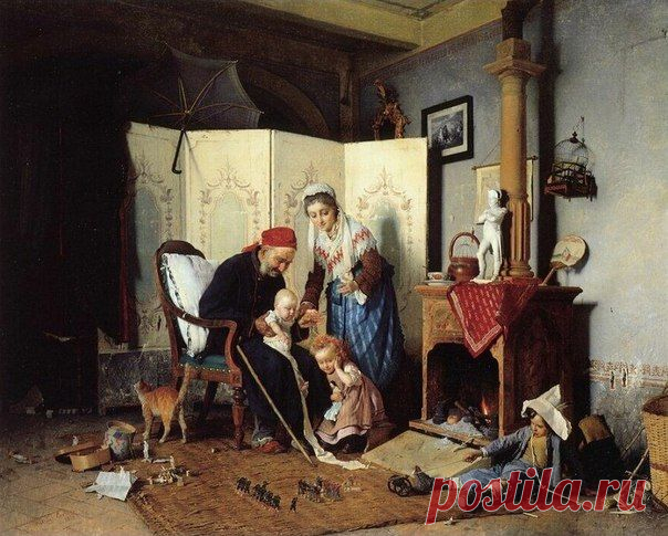 ГАЭТАНО CHIERICI (1838-1920)/ДЕТСТВО XVIII ВESA / Удивительное искусство