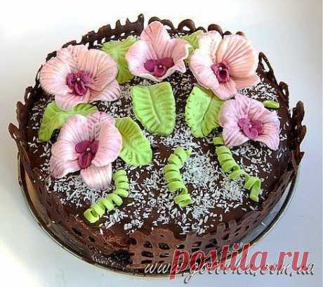 Цветы из мастики