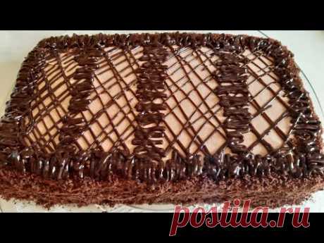 Тающий ШОКОЛАДНЫЙ Торт СМЕТАННИК! Сочный БЕЗ Пропитки Вкусный Торт из того, что есть в холодильнике!
