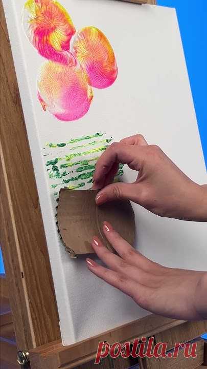 Fun Painting Techniques #crayola #painting #color #create #artwork #shorts
