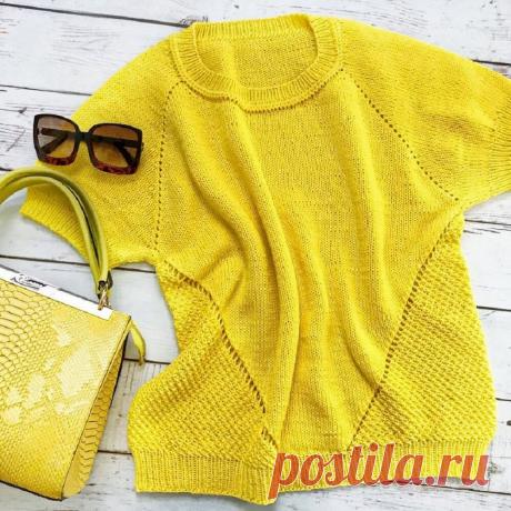 Вдохновение от инстаграмных мастериц: красивые футболки спицами с описанием и схемами | Paradosik_Handmade | Яндекс Дзен