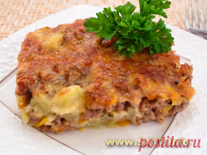 запеканка с кабачками и фаршем