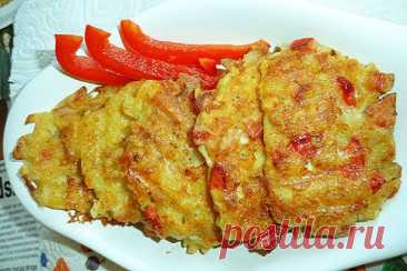 Вкуснейшие драники с паприкой и помидорами — Домашняя кулинария