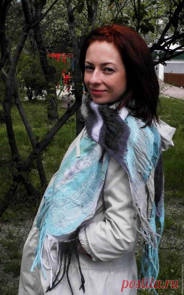 ВЕСЕННИЕ ШАРФИКИ, ИЛИ КАК СДЕЛАТЬ ДЛИННЫЙ ШАРФ ИЗ КОРОТКОГО КУСКА ШЕЛКА