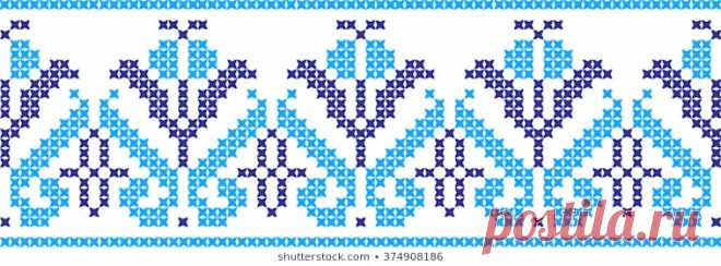 Immagine vettoriale stock 663644071 a tema Embroidered Pattern On Transparent Background (royalty free)