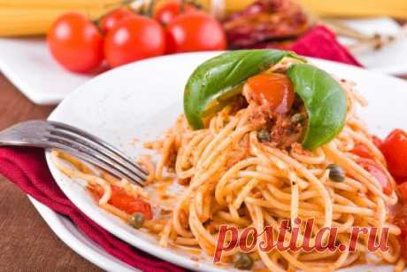 Паста с перцем и козьим сыром