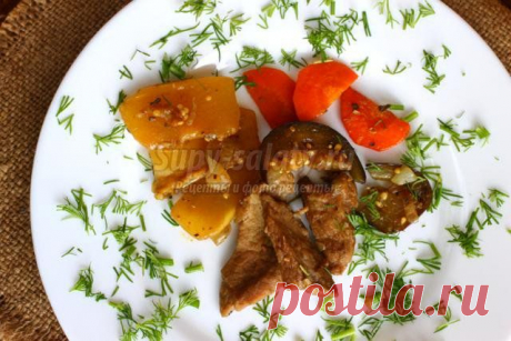 Говядина с овощами в мультиварке. Рецепт с пошаговыми фото