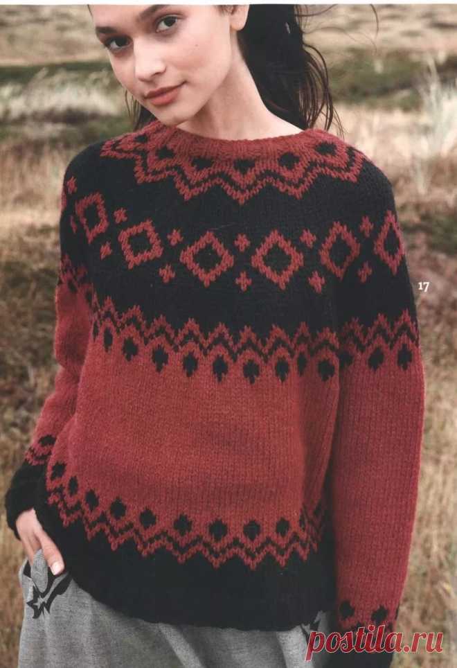 Свитер с круглой жаккардовой кокеткой: 2 тыс изображений найдено в Яндекс.Картинках