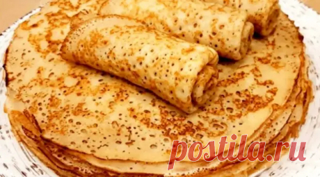 Не прилипают к сковороде. Лучший рецепт тонких заварных блинов (блинчиков) на кефире - week-menu.ru - 22 января - 43581010894 - Медиаплатформа МирТесен