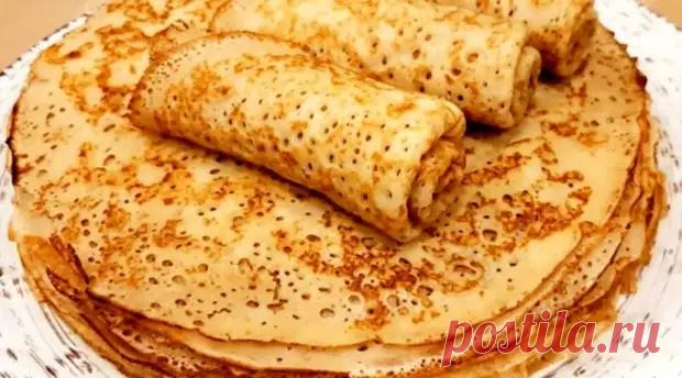 Не прилипают к сковороде. Лучший рецепт тонких заварных блинов (блинчиков) на кефире - week-menu.ru - 22 января - 43581010894 - Медиаплатформа МирТесен