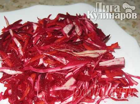 Салат Щетка — рецепт пошаговый от Лиги Кулинаров