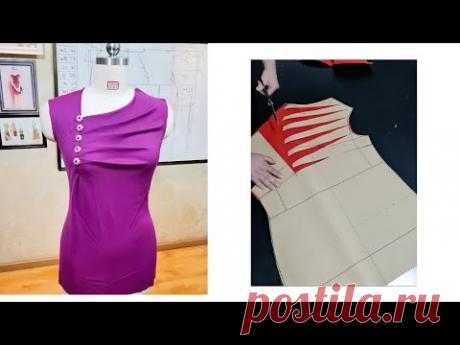 Thiết kế áo xếp ly ngực| MiMi Style