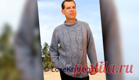 Пуловер на солидного мужчину | Loveknitting.ru