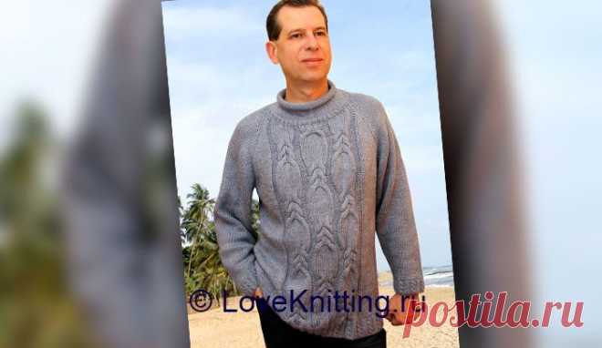 Пуловер на солидного мужчину | Loveknitting.ru