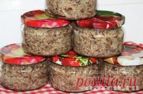 Грибная икра по-латвийски.