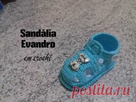 Sandália Evandro em crochê