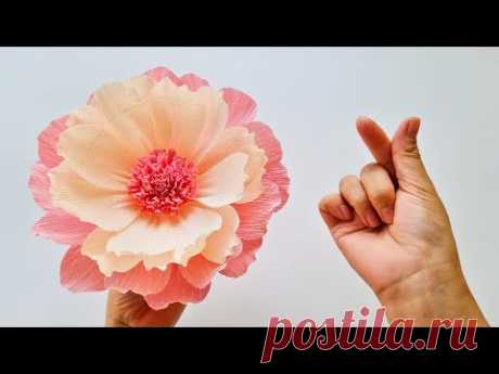 How To Make Giant Paper Flower #3 / Paper Flower / Góc nhỏ Handmade