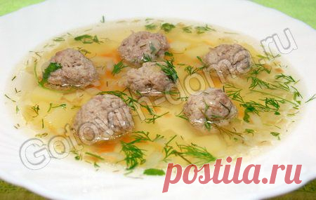 Рецепт: Картофельный суп с фрикадельками