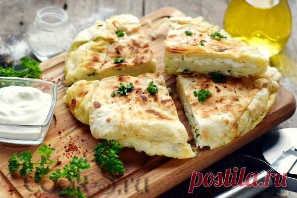 Хачапури из лаваша с сыром на сковороде – рецепт с фото