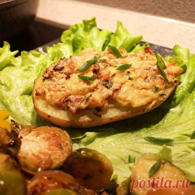 Картофель с мясом в духовке