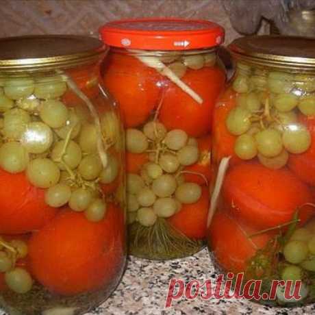Помидоры с виноградом | Самые вкусные кулинарные рецепты