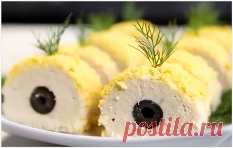 Яркие рулетики с тунцом и сыром: простая и вкусная закуска для праздничного стола!
