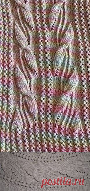 Узор для каймы спицами