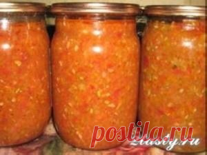 Острая аджика из кабачков с помидорами, рецепт с фото