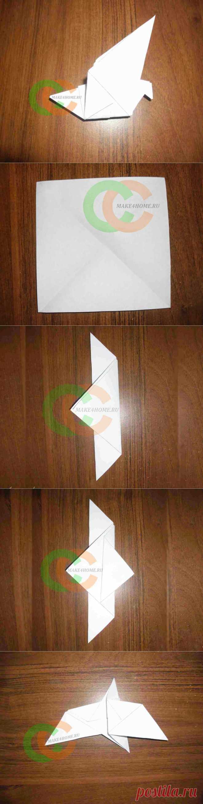 Как сделать голубя из бумаги | Сделай Сам!