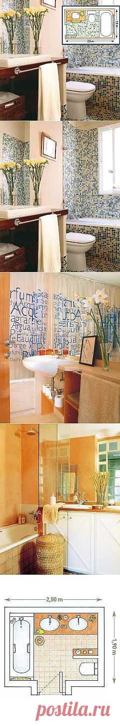 (+1) тема - Идеи для ванных комнат площадью от 2 до 5 кв. м. | Строительство и ремонт