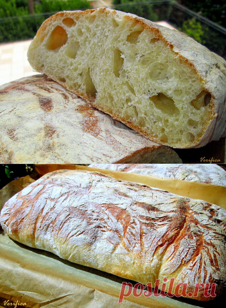 Pane Rustico — Pain Rustique | Pane e altri pasticci - Хлеб (чабатта)