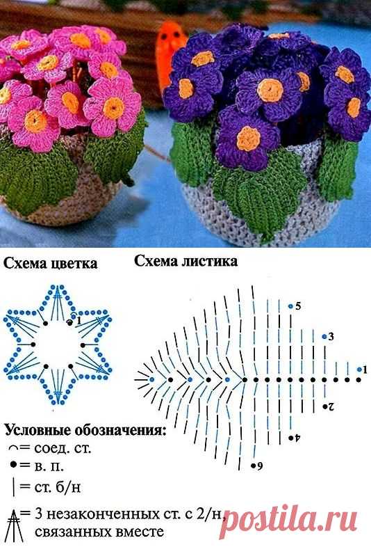 ЦВЕТЫ В ГОРШКЕ.