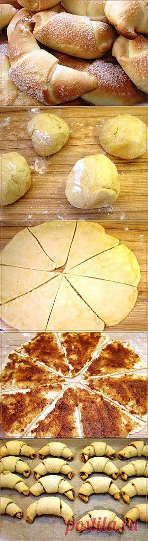 Рогалики с повидлом | Рецепты вкусно