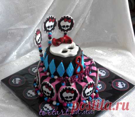 Детский тортик *школа монстров* https://tortart.od.ua/detskie-tortiki/
