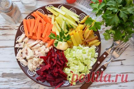 Французский салат со свеклой и картофелем: рецепт с фото пошагово