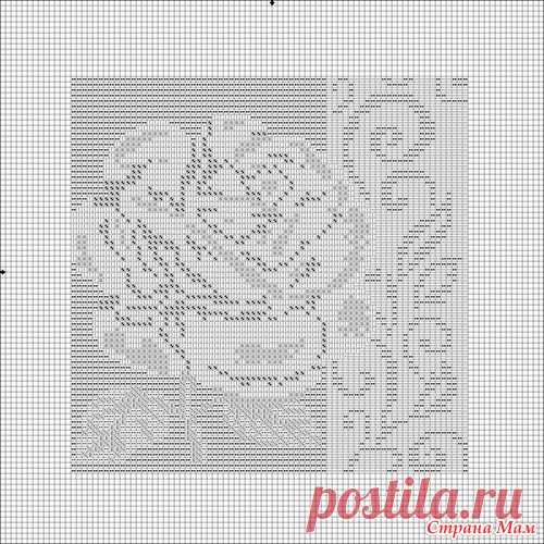 Роза 3: фотография в альбоме Коврики - есть схемы - Страна Мам