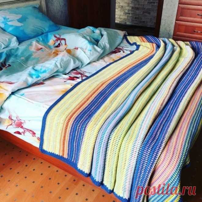Роскошный радужный плед