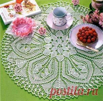 Салфетки связанные спицами / Вязание спицами / В рукоделии
