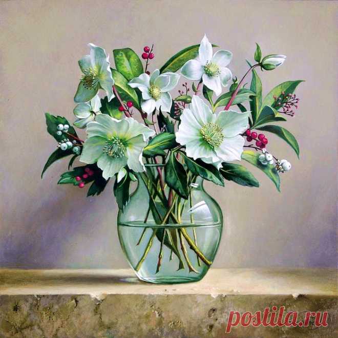 Художник Pieter Wagemans -Розы,Букеты - Искусство - медиаплатформа МирТесен