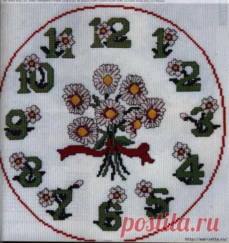 Вышивка. НАСТЕННЫЕ ЧАСЫ.