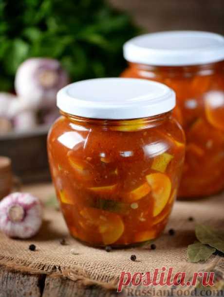 Рецепт: Лечо из кабачков (без стерилизации) на RussianFood.com