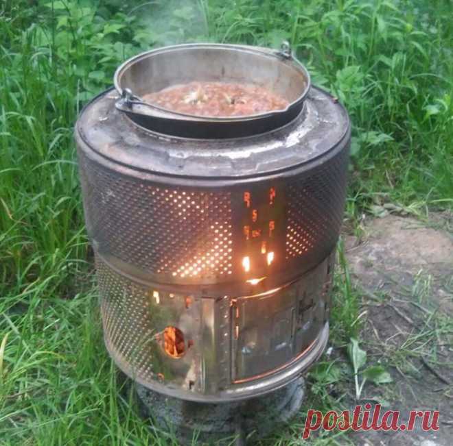 Печь для казана из стиральных машин - МирТесен