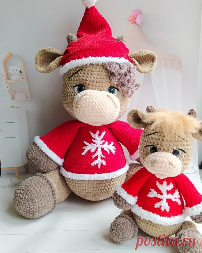 PDF Бычок Рэй крючком. FREE crochet pattern; Аmigurumi animal patterns. Амигуруми схемы и описания на русском. Вязаные игрушки и поделки своими руками #amimore - корова, коровка, телёнок, плюшевый бык, большой бычок из плюшевой пряжи.