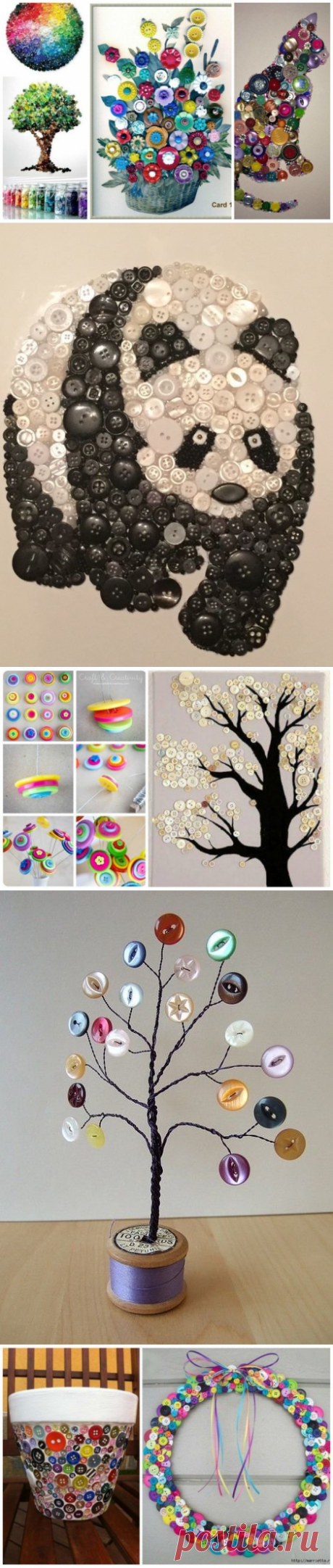 Вторая жизнь пуговиц: 25 потрясающих идей